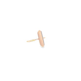 14k Rose Gold .05ct G SI1 Round Diamond Bar Accented Ring